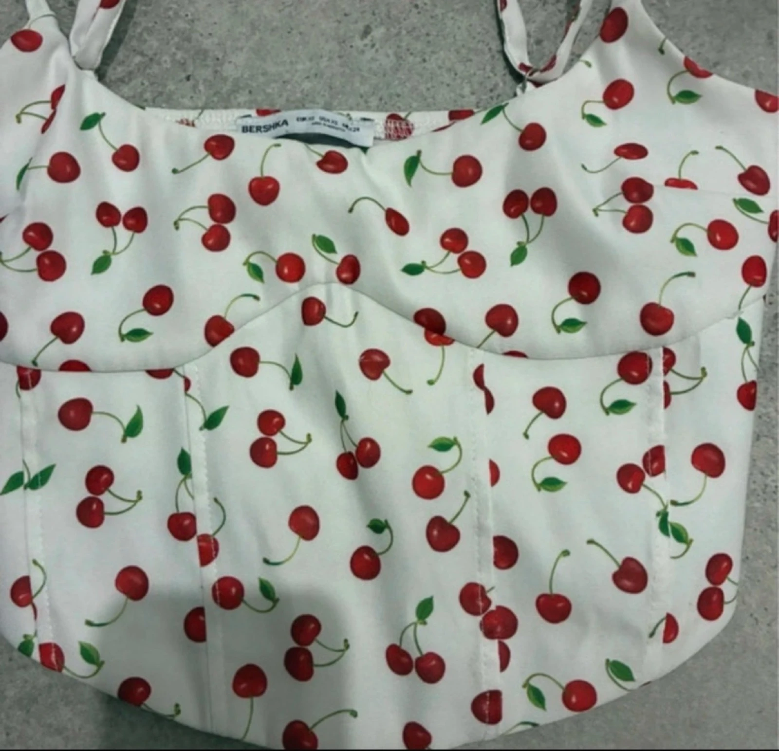 Bershka cherry print bustier – photo 3